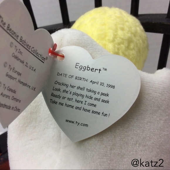 Ty Beanie Baby Retired Eggbert 1998 - Picture 3 of 4